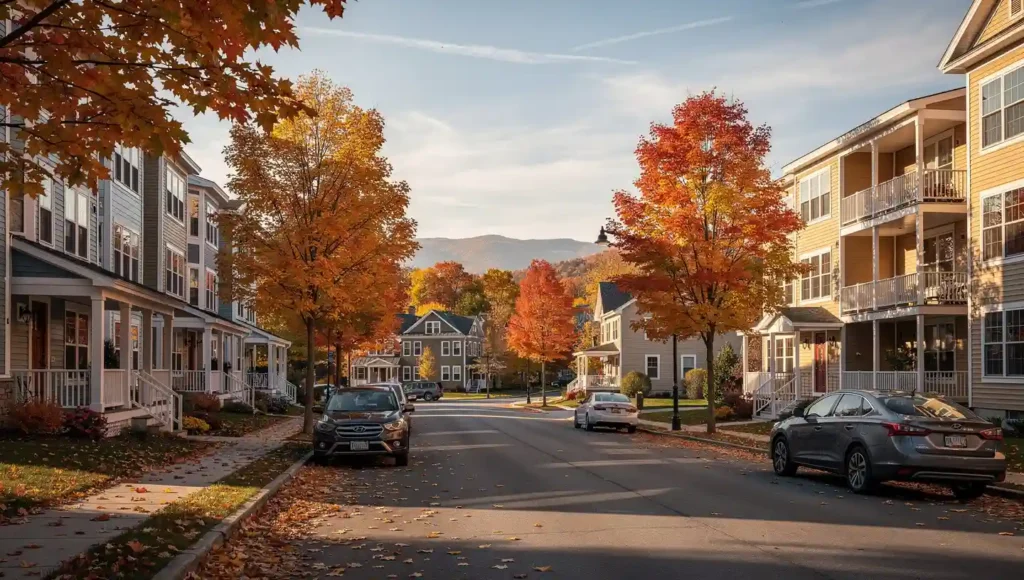 Best Renters Insurance in Vermont for 2026 Welcome to Vermont sign surrounded by colorful fall foliage